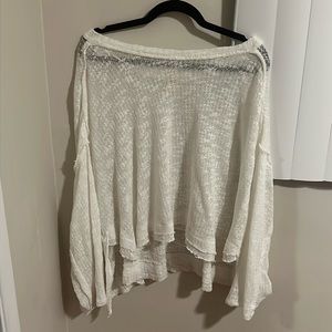 Free People White Sweater